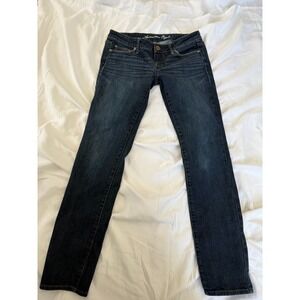 American Eagle Dark Blue Skinny Stretch Jeans Women's Size 4